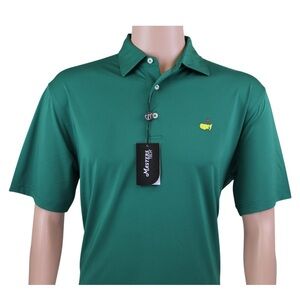 Masters Tech Polo Shirt Mens XL Green Evergreen Augusta National Golf Logo New